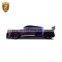 Update To PPI Style Carbon Fiber Car Bumper Engine Hood Rear Spoiler Body Kit For Au Di r8