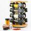 16 Jars Spice Rack Set with Rotationg Base Spice Rack Set