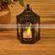 Geometric Mini Metal Black Lantern Wedding Decorative Hanging Candle Lanterns Christmas Indoor Led Lantern