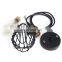 Vintage Bar Decorative Hanging Lamps Metal Cage Cover Pendant Light
