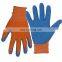 HANDLANDY Hot sale  polyester latex foam dipping palm work gloves ,Unisex garden work gloves