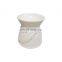 oem white luxury ceramic wax candle warmer tea light melt burner