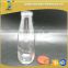 250ml clear glass bottles for fruit juice with metal cap