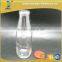 250ml clear glass bottles for fruit juice with metal cap