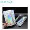 Glossy holographic stand up bag laser plastic packaging bag with zipper and window