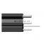 Hanxin 22 years fiber optic ODM factory new design single mode G652D/G657 two parallel steel/FRP/KFRP 1 2 4 core FTTH drop cable
