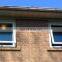 Cheap toilet tempered double glass parts aluminum awning window