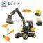 Hengwang HW90 9 Ton Four Wheel Drive Excavator New Hydraulic Wheel Excavator Machine Mini Wheel Excavator For Sale