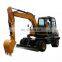 Hengwang Mini Digger Factory Supply Wheel Excavator Price For Sale