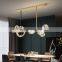 Modern Minimalist Ceiling Hanging Lamp For Dinner Room Restaurant LED Chandelier Italian Bar Table Crystal LED Pendant Light