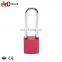 Custom Red 76mm Aluminum Shackle Safety Lockout Padlock