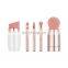 2021 NEWEST Patent Private Label 5 in 1 Makeup Brushes for Foundation Blush Eyeshadow Lipstick Eyebrow