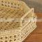 Hot Sale White Hexagon Rattan tray Coffee table Serving Tray for Table Handwoven Basket for Breakfast Wholesale
