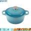 High-Quality Nonstick Round Colorful Enamel Dutch Oven Casserole Cooking Pot Cast Iron Cookware