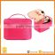 quilted fabric soft travel cosmetic bag case,women travel organizer makeup bag,beauty makeup vanity case