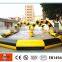 Plato Pvc Tarpaulin Inflatable Air Race Track , Durable Giant Inflatable Air Track for Car Racing