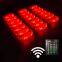 Custom LOGO 4 LED Lights Glow Wristband Light up LED Remote DMX Controlled Bracelets