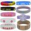 Hot Sale Personalized Glow in Dark Waterproof Silicone Wristband for Fitness Activity