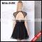 Factory price new arrival ladies diamond black 100% handmade ladies mini skirt dresses for fat women