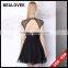 Factory price new arrival ladies diamond black 100% handmade ladies mini skirt masked queen dresses