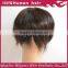 Top 6a Grade Quality 6" 1b# Brazilian Real Human Hair Silk Base Toupee for Men