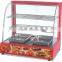 2015 High Quality Hot Glass Display Showcase Food Warmer