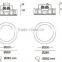 Modern round Plaster 2xE27 max 80w Ceiling downlight