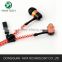 Fashion Zipper In-ear earphone with MIC