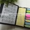 high grade colorful custom leather cover sticky notepad with calendar