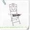 LC-77447 Modern garden wrought iron metal wire chair with arm