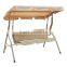 3 Seater Garden Steel Frame Patio Swing Chair With Canopy