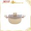 MSF-6715-Casserole Various sizes of forged aluminum casserole marble coating inner & outer marble silicon coating on handles                        
                                                Quality Choice