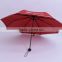 21 inch 3 red color fold umbrella