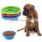 Homdox Silicone Bowl Foldable Pet Dog Food Water Travel Portable Bowl Feeder 3 PCS/ Set AM002860