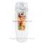 2015 Best Seling Plastic Tea Infuser Water Bottle Leak Proof Sport Flip-top Tritan fruit infuser water bottle/Shaker bottle