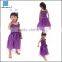 Halloween child purple fancy dress costume