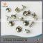 Metal double cap rivet