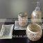 champagne mosaic glass bathroom accessory set,toothbrush holder