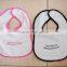 cotton baby bibs for infants & toddlers&children customized printing or emboridered logo available