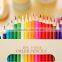 New Arrival EU And US Standards personalized colored pencils For Art Paints ,88mm color pencil,wood color pencil