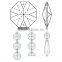 Macine Cut Shining Crystal Chandelier Octagon Beads
