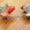 Ceramic Fruit Strawberry Screws Dresser Knob