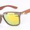 JMP618 Yellow Mirror Lens UV400 Wood Pattern Sunglasses