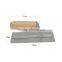 Stainless Steel Plastering Trowel with Stripes Banana Wooden Handle