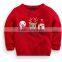 2015 hat sale kids Chrismas winter sweater clothings with red colors