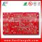 2 layer electronic circuit board with red solder mask