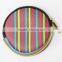 NEOPRENE material 3 mm waterproof round coin bag/case magetic neoprene purse bag