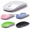 6 Candy color USB Optical Wireless Mouse Ultra Thin 2.4G Receiver Super Slim Mouse