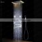 4 inch spray high flow valve concealed mounted shower faucet handheld shower head electric prower led light
