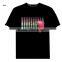 High quality EL Tshirt,USA Flashing T Shirt, DJ EL T Shirt factory suppliy 2016 hot selling